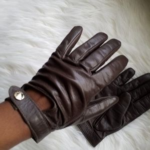 Banana Republic Leather Gloves Size M